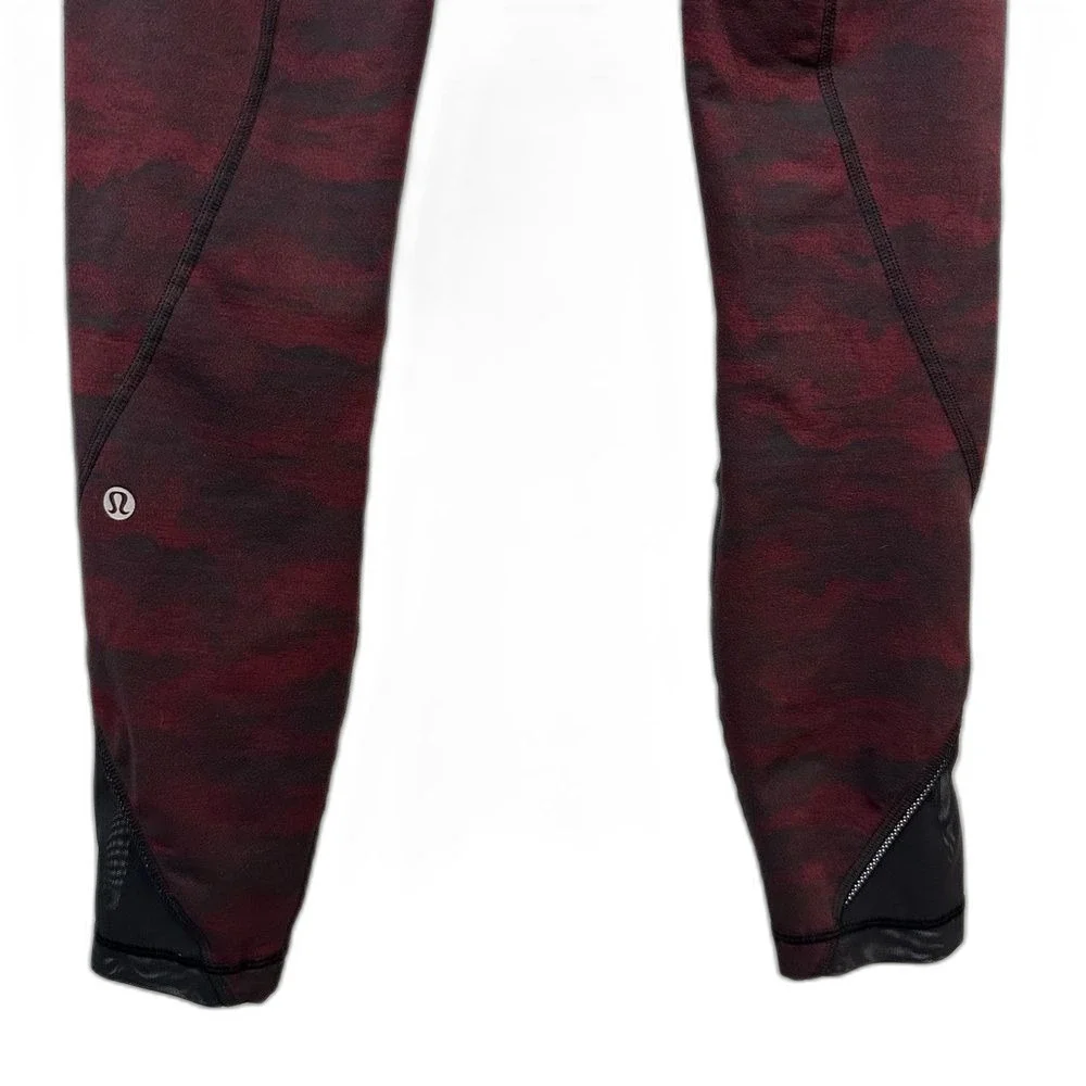 Lululemon Inspire Tight II Size 4 Power Luxtreme Hazy Days Black Deep Rouge - Picture 15 of 16